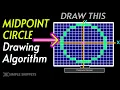 Midpoint Circle Drawing Algorithm Explained Step by Step Computer Graphics Tutorial Part-1