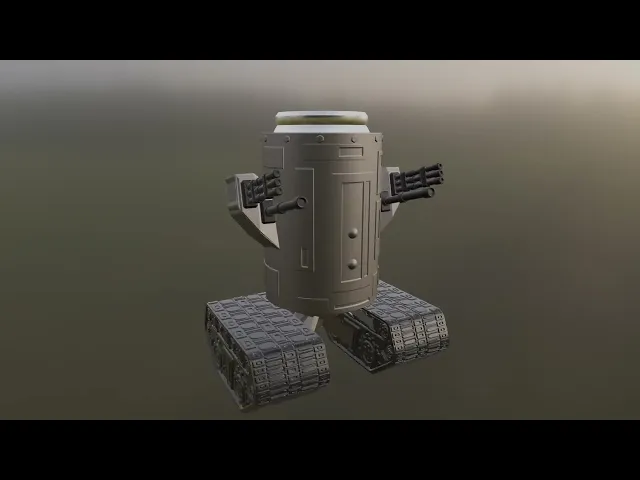 Tank Tread Cannon Beer Can Holder video thumbnail