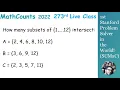 MathCounts 2022 Chapter Target Round Problems 1 8 Problem 6 Walkthrough Nationals-Level Prep