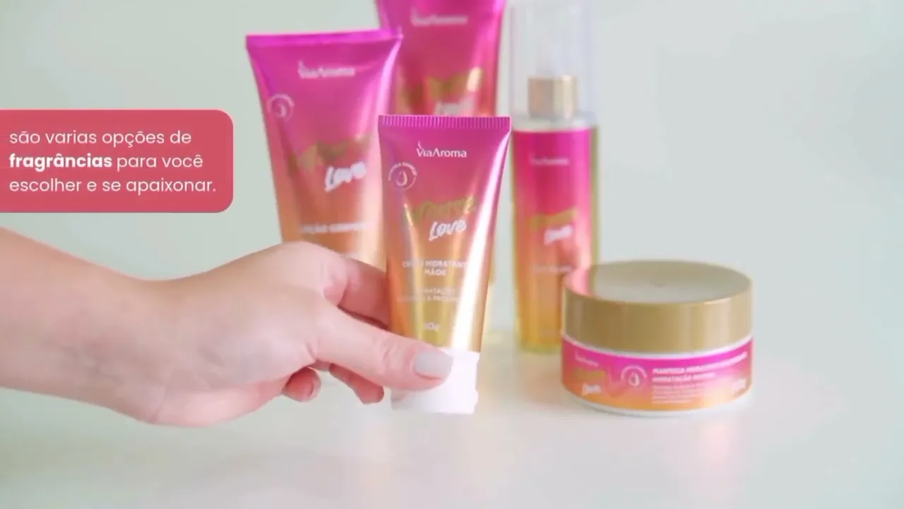 Vídeo do produto Manteiga Hidratante Desodorante Intense Shine Via Aroma - 200g