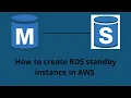 how to create rds standby instance in aws