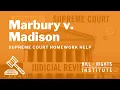 Marbury v Madison BRI s Homework Help Series