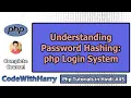 PHP Login System Tutorial Password Hashing PHP Tutorial