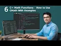 6-C Math Functions How to Use CMath Library with Examples