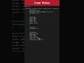 Color Picker HTML CSS JavaScript