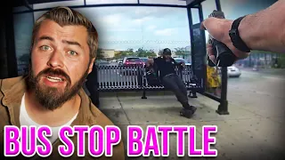 Bus Stop Standoff Ends In Barrage Of Gunfire!