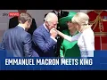 Download Lagu King greets Brigitte Macron with a kiss as French President begins three-day state visit