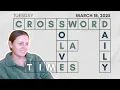 A most acceptable Tuesday solve LA Times Crossword March 18 2025