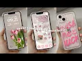 iOS16 Aesthetic Pink Home Screen Customization cute wallpaper widget and icon app
