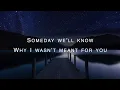 Lagu New Radicals - Someday We'll Know Lyrics Video 4k