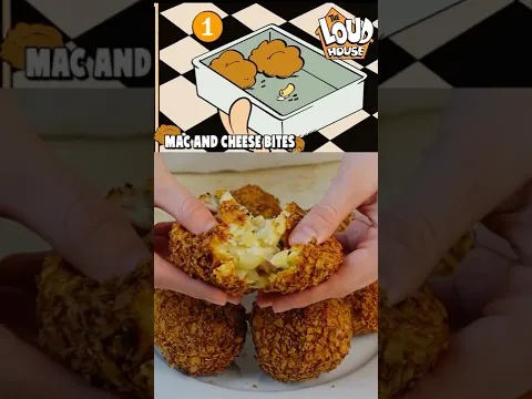 Mac and Cheese Bites From The Loud House 🏠🧀 #food #cooking #theloudhouse #nickelodeon #macandcheese