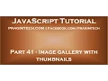 Image gallery with thumbnails in JavaScript
