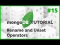 MongoDB in NodeJS - Renaming and Removing Document Fields 2020 Episode