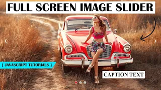 Full Screen Image Slider With HTML CSS JS Animated Image Slider