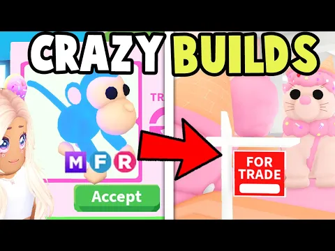 Download MP3 Trading for CRAZIEST Adopt Me House Builds!