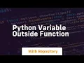 python variable outside function