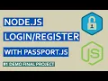 Node js Login Register System with MySQL Passport Demo final project