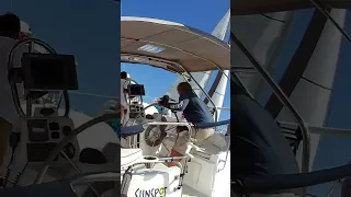 Starboard! Too close? #shorts #sailing