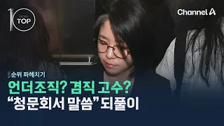 언더조직? 겸직 고수? "청문회서 말씀" 되풀이 / 채널A / 뉴스TOP10