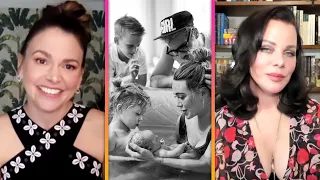 younger cast reacts to hilary duff giving birth and reveal how they hid her baby bump exclusive 