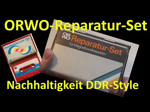 Download MP3 Nachhaltigkeit DDR-Style: Das ORWO Reparatur-Set für Kompaktkassetten - tape repair in GDR DDR
