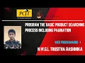 Task 19 - Program the basic product searching process including pagination