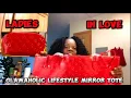 Glam-Aholic Red Tote Mirror Bag