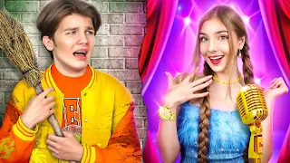 فتاة محبوبة مقابل فتى غير محبوب تبديل الأخوات أجسادهم 