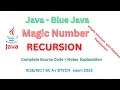 Java Magic Number using Recursion in Java Magic Number Program in Java