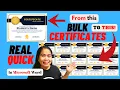 HOW TO CREATE BULK CERTIFICATES IN LESS THAN A MINUTE amethy