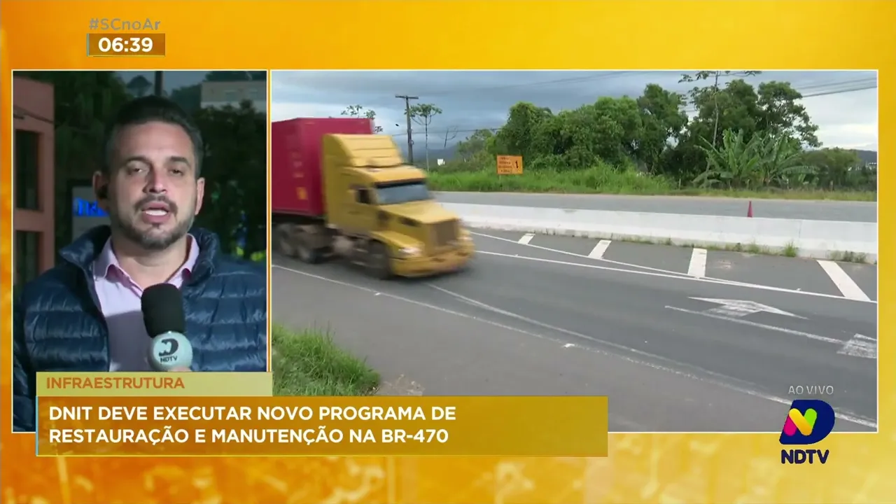 Nova licitação para obras de restauração e manutenção na BR-470 deve ser aberta nesta sexta-feira