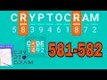CRYPTOGRAM Word Logic Puzzles level 581 582