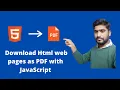 How to download web pages as PDF with JavaScript JavaScript Tutorials