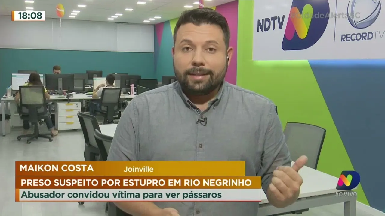 Preso suspeito de estupro em Rio Negrinho