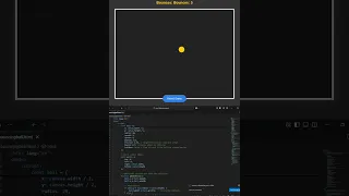Physics-Based Bouncing Ball Simulation JavaScript Canvas Magic