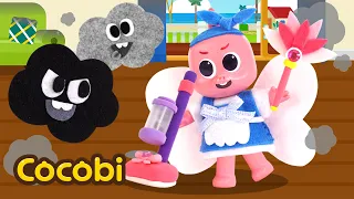 ¡Oh no! ¡Apareció el monstruo de polvo! ¡A limpiar!😱🧹 | Canciones Infantiles | Cocobi