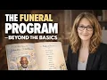 The Funeral Program Explained Beyond the Basics