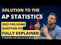 AP Statistics 2022 Exam Free Response Question 3 Answers