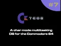 TEOS - Commodore 64 multitasking char mode OS