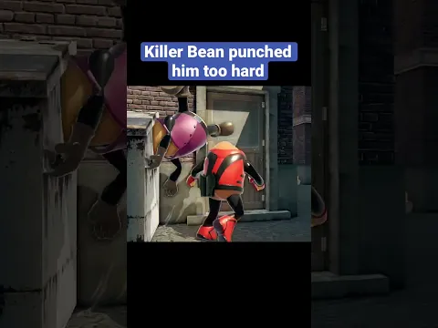 Killer Bean punched him too hard  #indiegame #pcgaming #gamebug #gaming