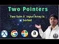 LeetCode 167 Two Sum II - Input Array Is Sorted Python Solution Explained AlgoYogi