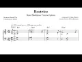 Brad Mehldau // Beatrice (Transcription)