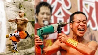 shaolin kung fu ultra tough training and stunts