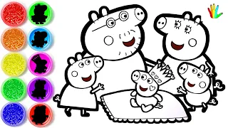 How to draw Peppa Pig s Family and Evie Pig - Peppa Pig Drawing