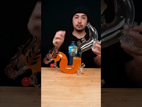 Orange + Blue Powerade🐉 #asmr #sleep