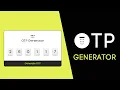 Create animated OTP Generator using HTML CSS and JS