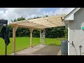 Pergola with 3mm Clear Diamond Polycarbonate Sheets