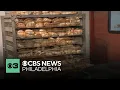 Thanksgiving dinner rolls baked fresh ready for the table at Italian Peoples Bakery in New Jersey