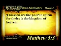 The Gospel of Matthew Chapter 5 - Bible Book 40