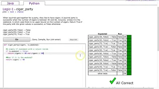 Codingbat - cigar